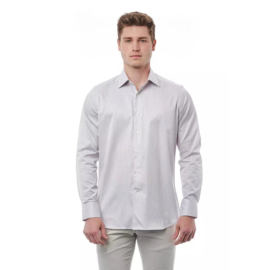 Bagutta White Cotton Men's Shirt