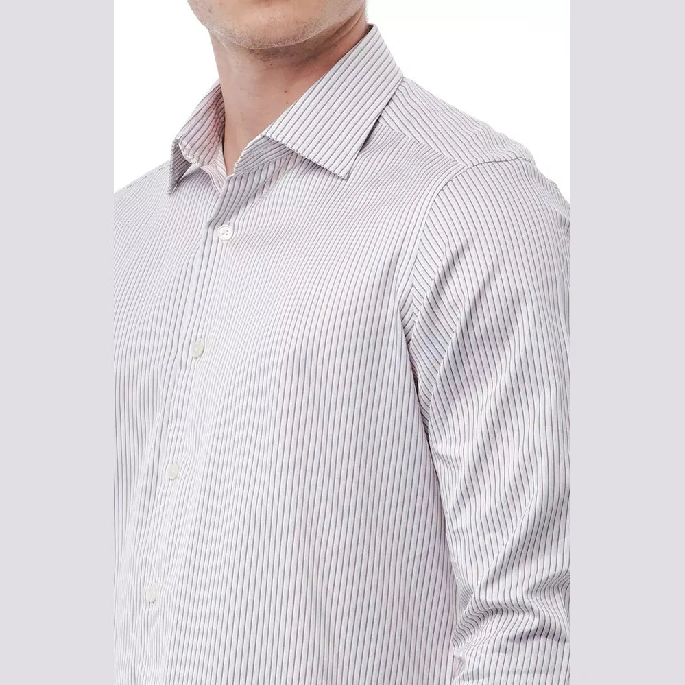 Bagutta White Cotton Men's Shirt
