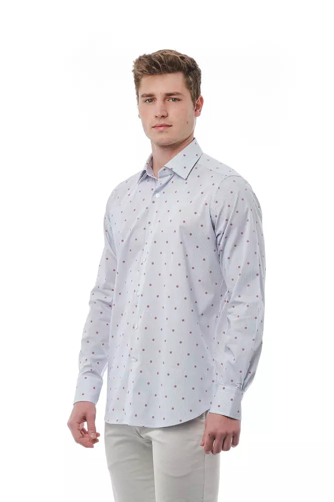 Bagutta Multicolor Cotton Men Shirt Bagutta