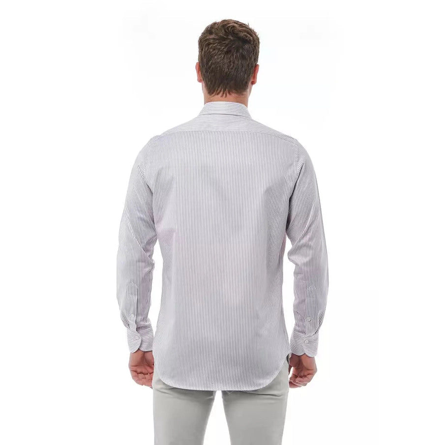 Bagutta White Cotton Men's Shirt