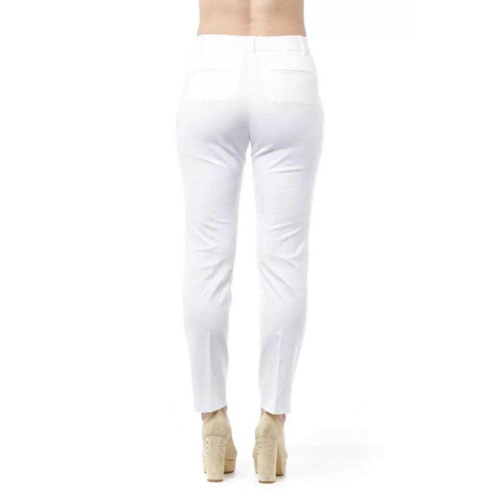 Peserico White Cotton Jeans & Pants