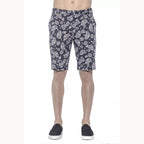 PT Torino Blue Cotton Men's Bermuda Shorts