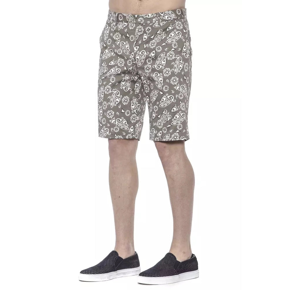 PT Torino Green Cotton Men's Bermuda Shorts
