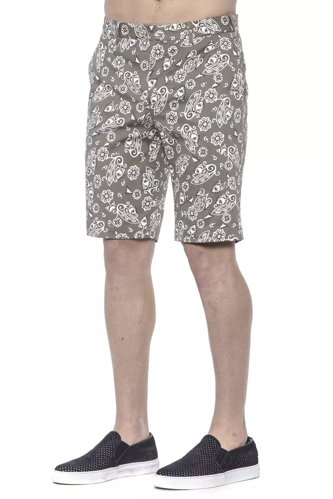PT Torino Green Cotton Men's Bermuda Short PT Torino