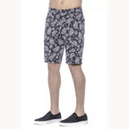 PT Torino Blue Cotton Men's Bermuda Shorts