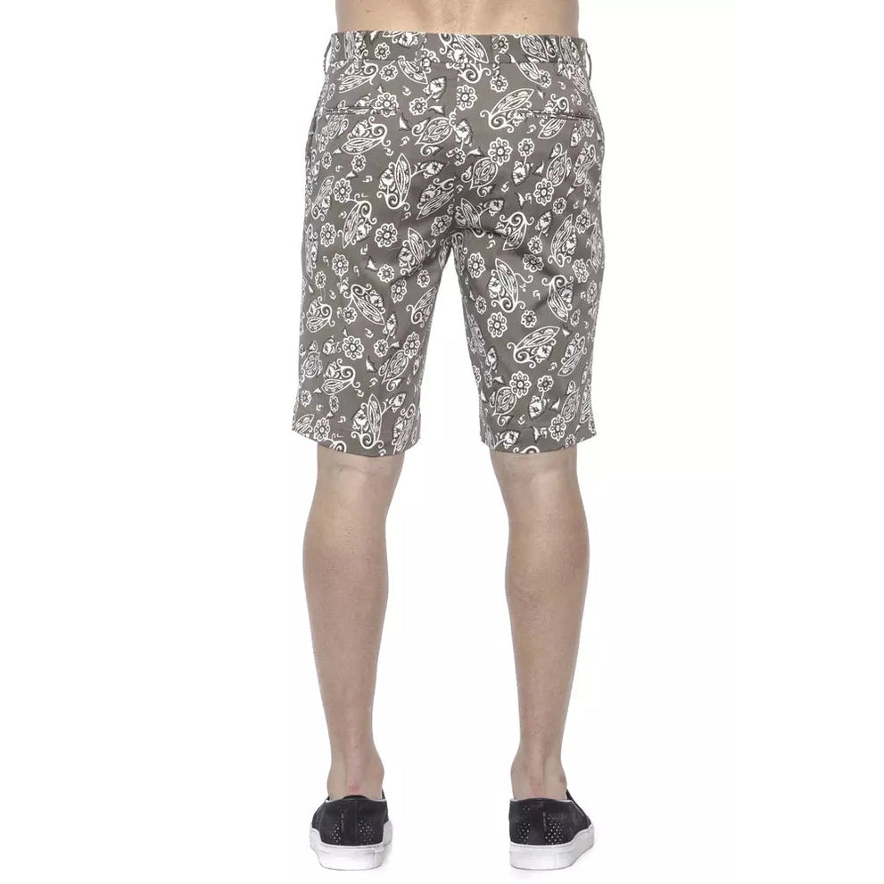 PT Torino Green Cotton Men's Bermuda Shorts