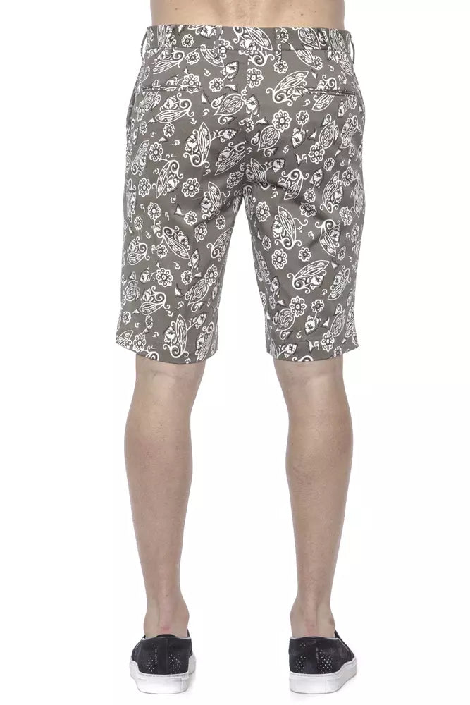 PT Torino Green Cotton Men's Bermuda Short PT Torino