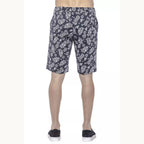 PT Torino Blue Cotton Men's Bermuda Shorts