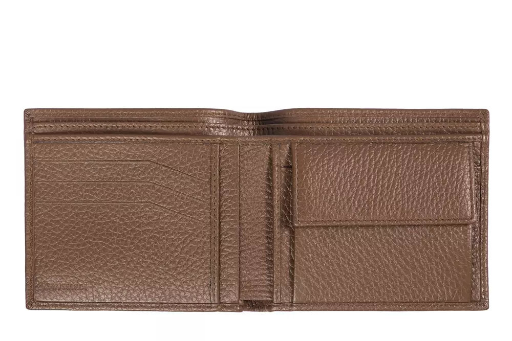 Trussardi Brown Leather Men Wallet Trussardi