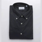 Robert Friedman Black Cotton Men's Shirt