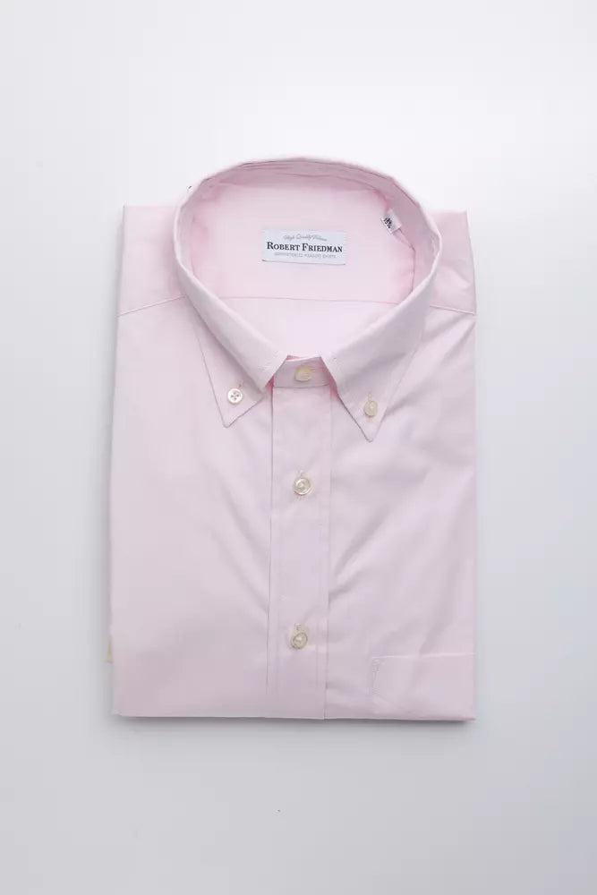 Robert Friedman Multicolor Cotton Men Shirt Robert Friedman