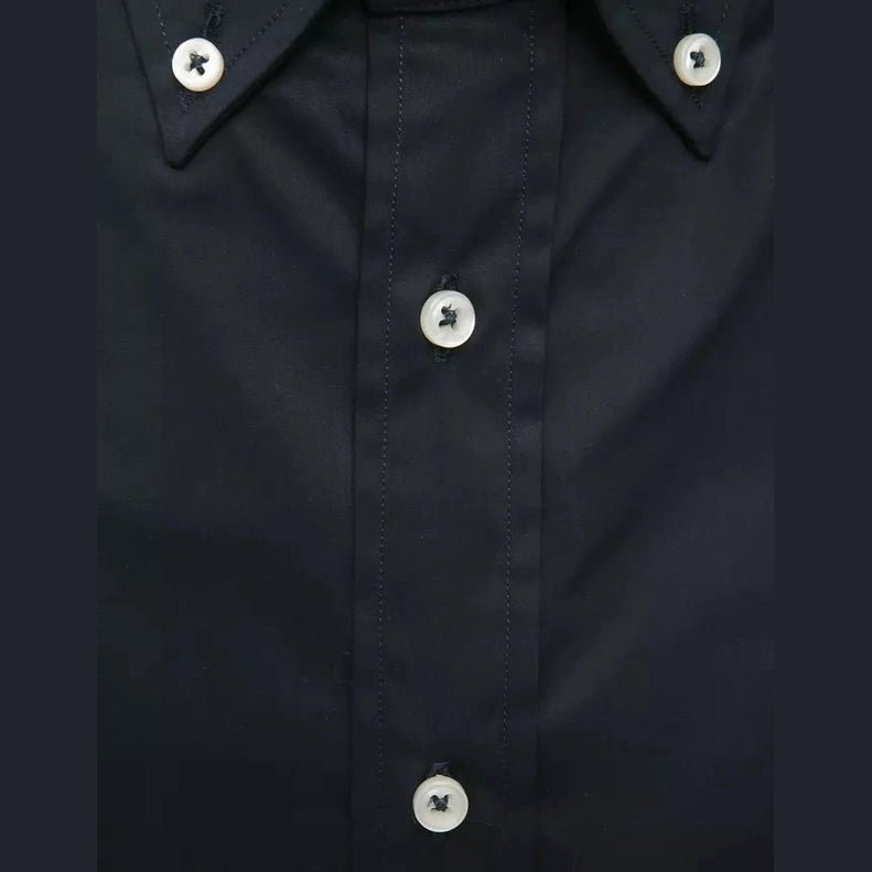 Robert Friedman Black Cotton Men's Shirt
