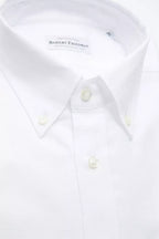 Robert Friedman White Cotton Men's Shirt Robert Friedman