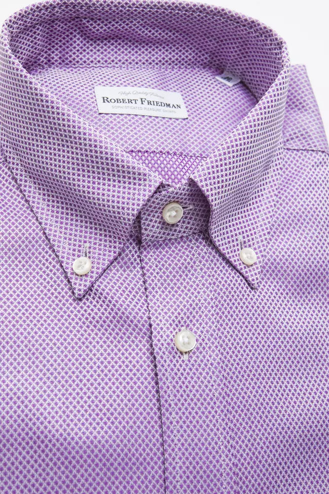 Robert Friedman Multicolor Cotton Men Shirt Robert Friedman