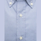 Robert Friedman Light Blue Cotton Men Shirt
