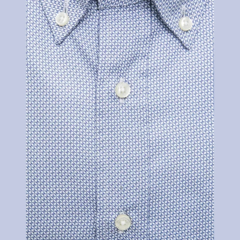 Robert Friedman Light Blue Cotton Men Shirt