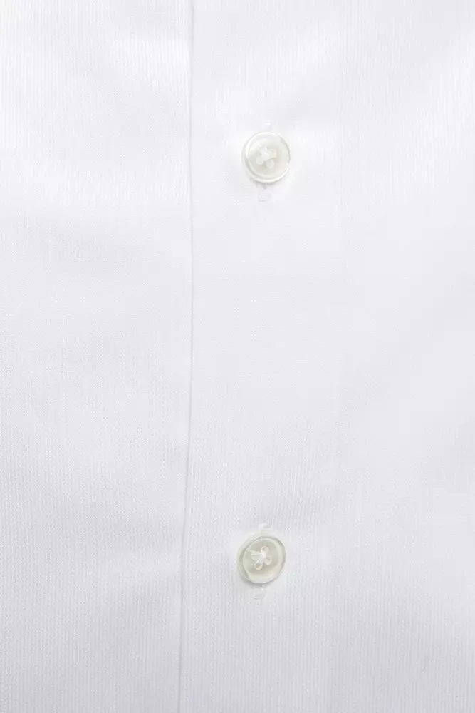 Robert Friedman White Cotton Men's Shirt Robert Friedman