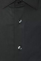Robert Friedman Grey Cotton Men Shirt