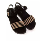 Péché Originel Gold Textile Women Sandal