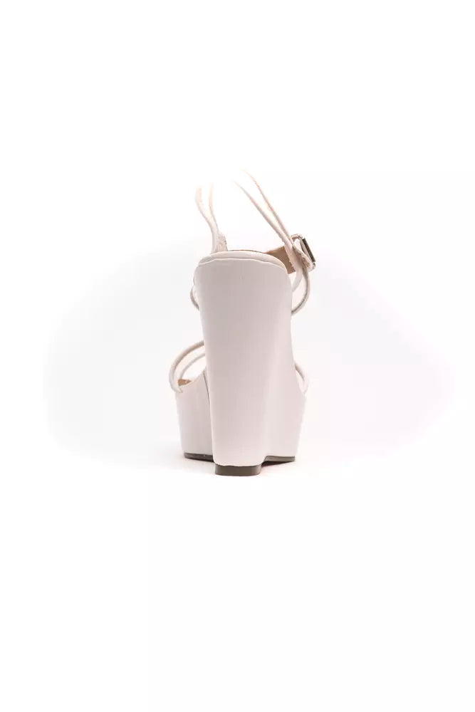 Péché Originel White Polyethylene Women's Wedge Sandal - Eljoys Fashion 