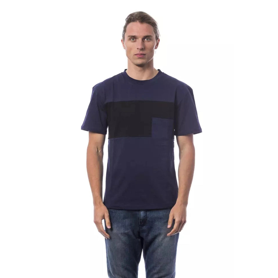 Verri Blue Cotton Men T-Shirt