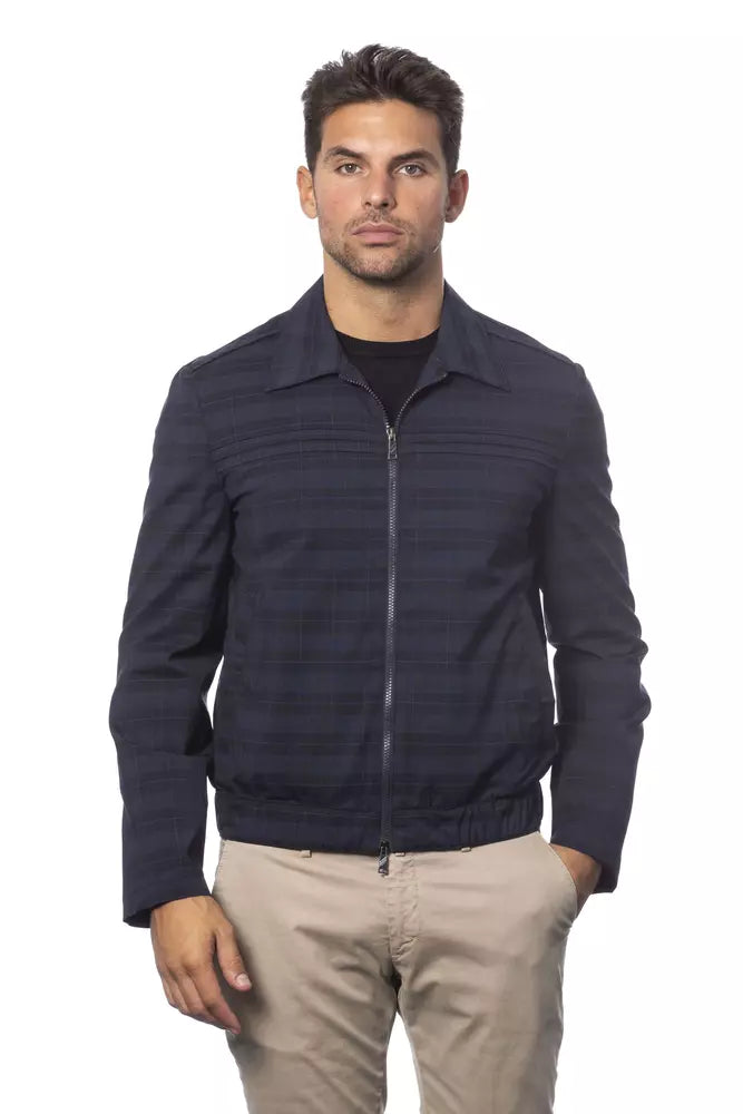 Verri Blue Wool Men Jacket Verri