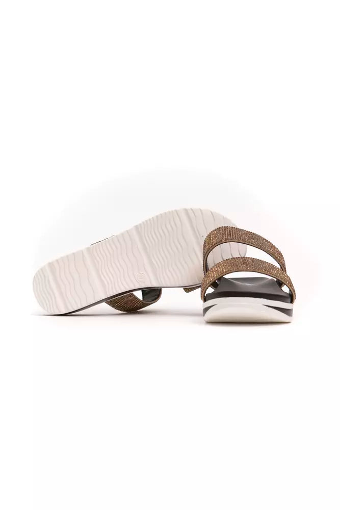 Péché Originel Beige Textile Women Sandal Péché Originel