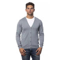 Verri Gray Cotton Men Cardigan