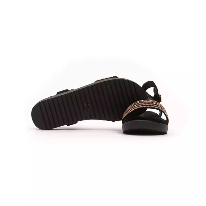 Péché Originel Gold Textile Women Sandal