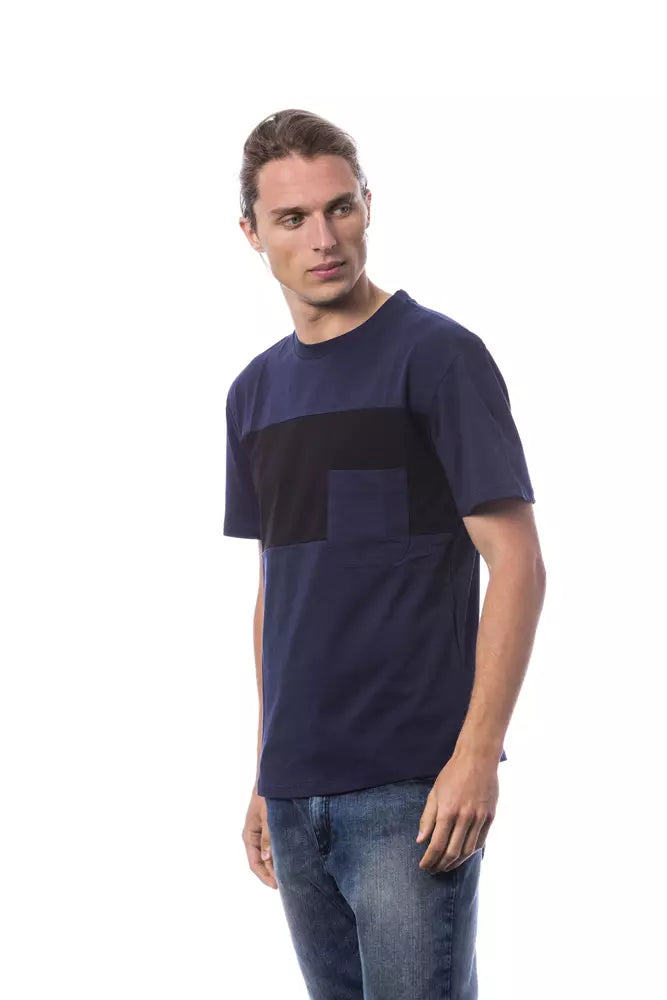 Verri Blue Cotton Men T-Shirt Verri