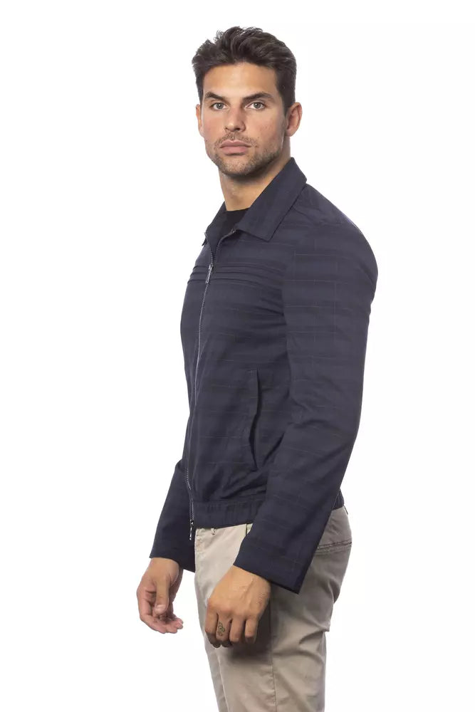 Verri Blue Wool Men Jacket Verri