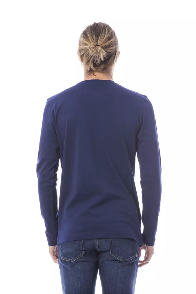 Verri Blue Cotton Men T-Shirt Verri