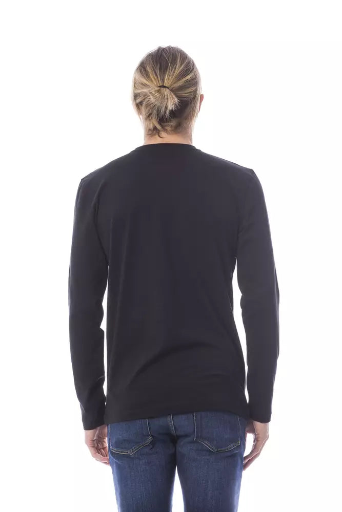Verri Black Cotton Men T-Shirt Verri
