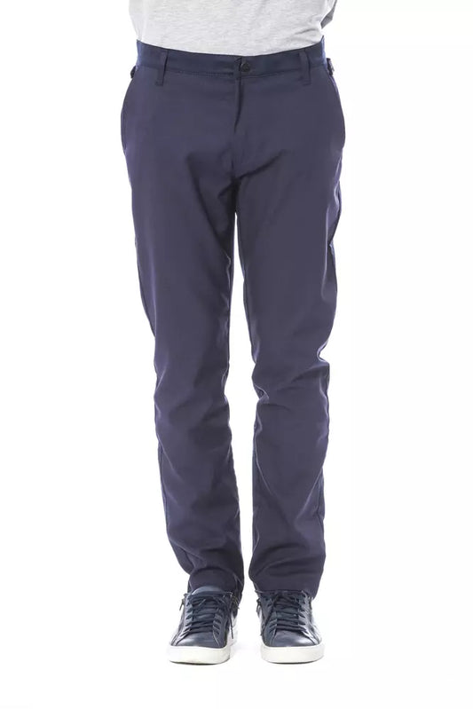 Verri Blue Polyester Men Pant Verri