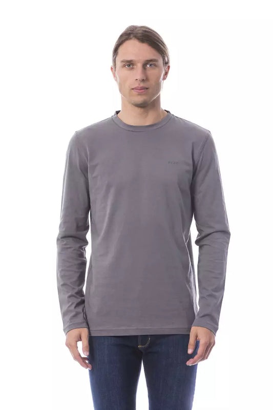 Verri "Gray Cotton Men T-Shirt" Verri