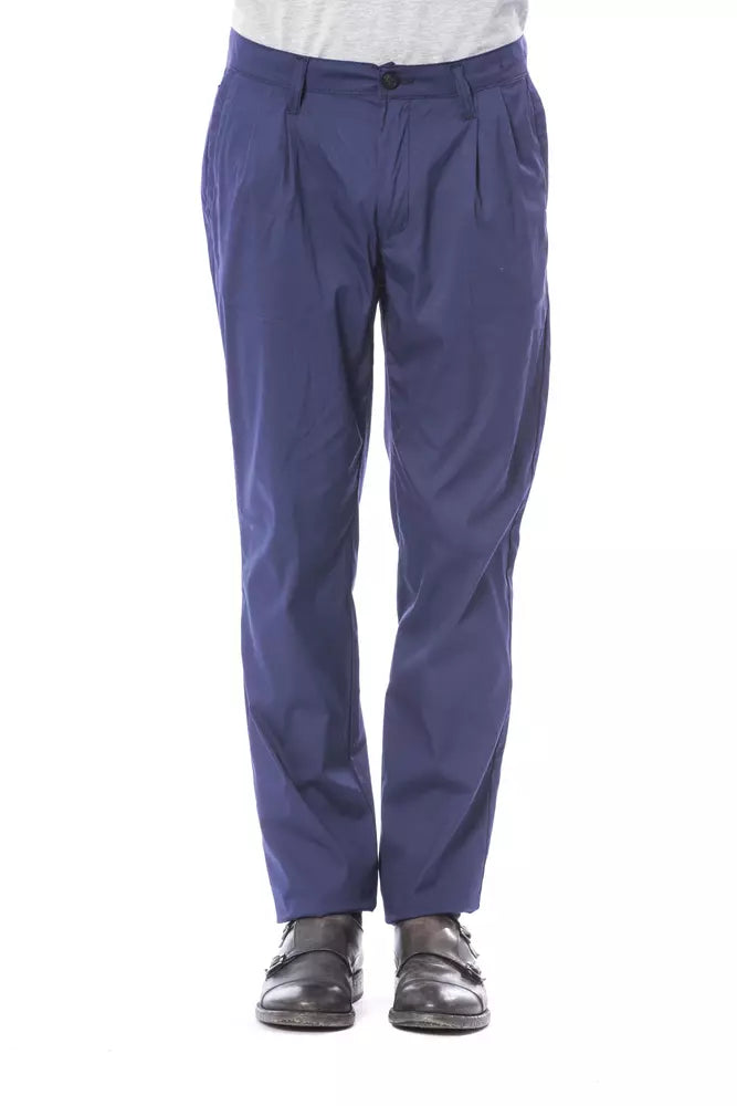 Verri Blue Cotton Men Pant Verri