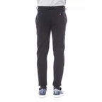 Verri Blue Viscose Men Pant