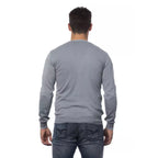Verri Gray Cotton Men Cardigan