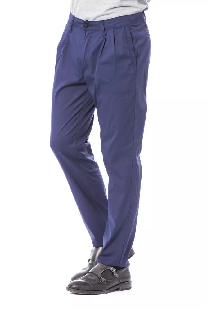Verri Blue Cotton Men Pant Verri