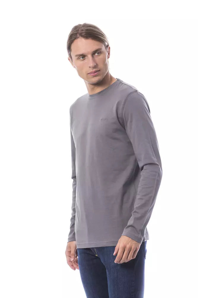 Verri "Gray Cotton Men T-Shirt" Verri