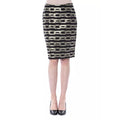 BYBLOS Black Viscose Women Skirt