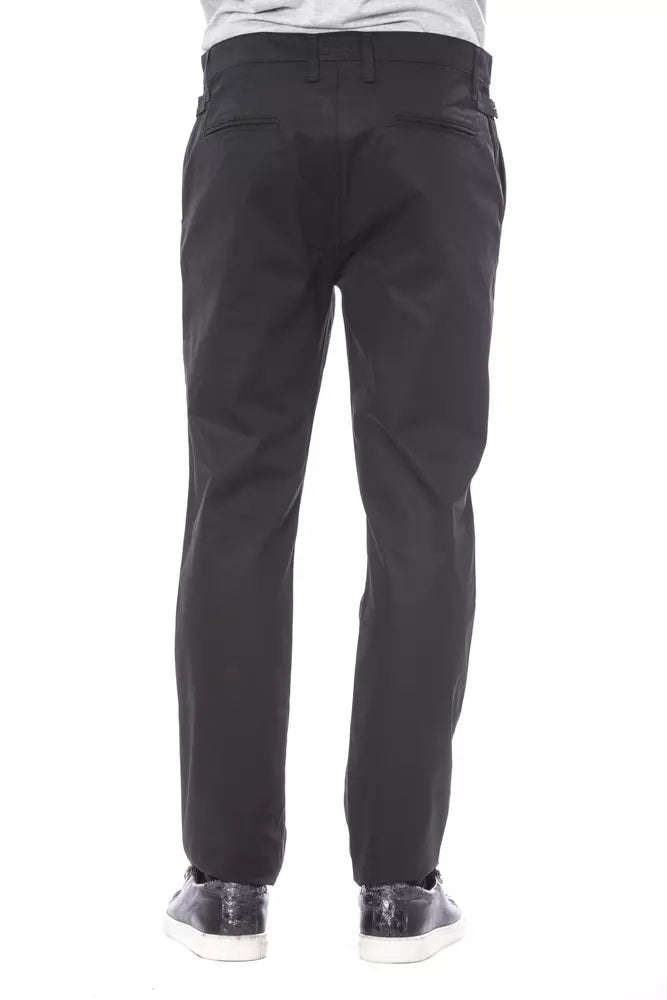 Verri Black Cotton Men Pants Verri