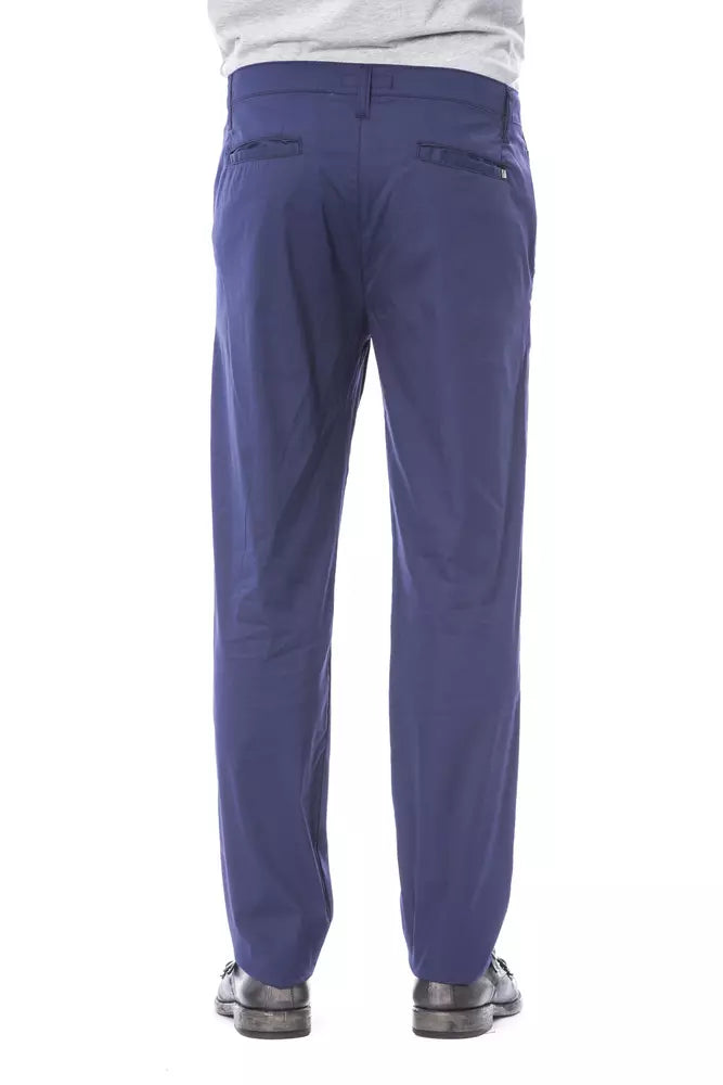 Verri Blue Cotton Men Pant Verri
