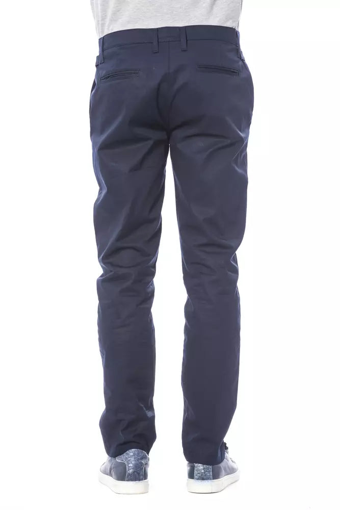 Verri Blue Polyester Men Pant Verri