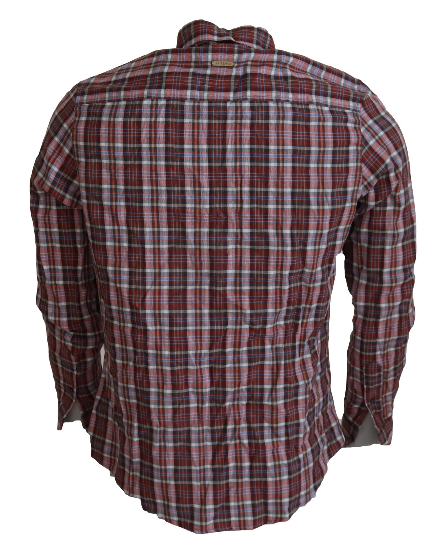 GF Ferre Multicolor Checkered Cotton Long Sleeves Casual Shirt GF Ferre