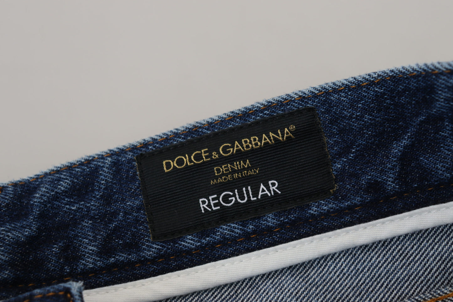 Dolce & Gabbana Blue Cotton Tattered Men Denim Jeans Dolce & Gabbana