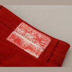 Dolce & Gabbana Red Cotton Straight Fit Men Denim Jeans