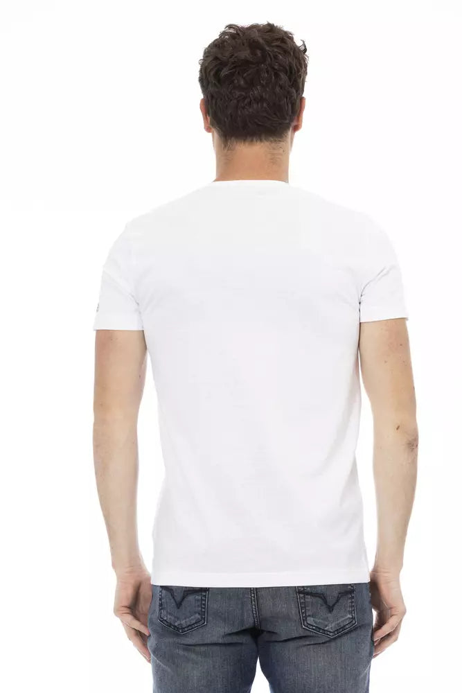 Trussardi Action White Cotton Men's T-Shirt Trussardi Action