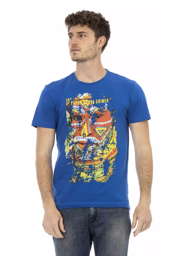 Trussardi Action Blue Cotton Men's T-Shirt