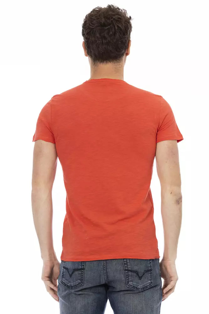 Trussardi Action Red Cotton Men's T-Shirt Trussardi Action